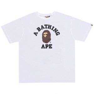 BAPE Classic College T-shirt White | A Bathing Ape